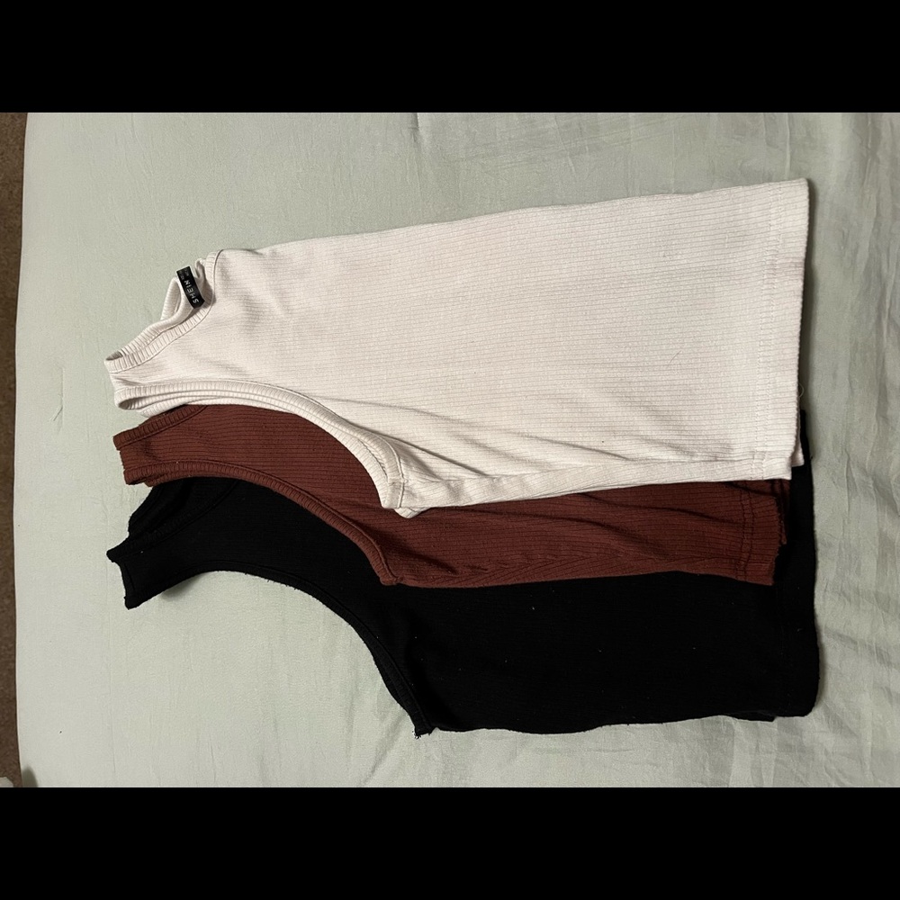 Three piece set of tank tops